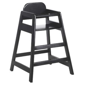 Muebles Romero Trona Madera Baby Acabado Negro