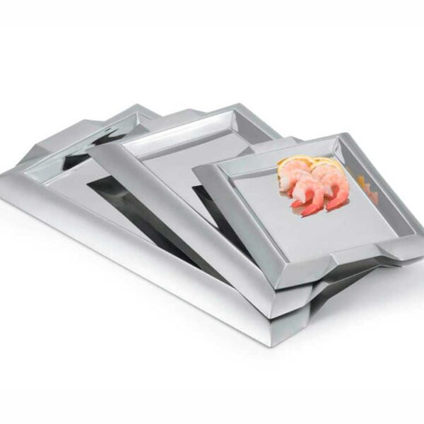 Pujadas Bandeja Servicio Rectangular Acero Inox