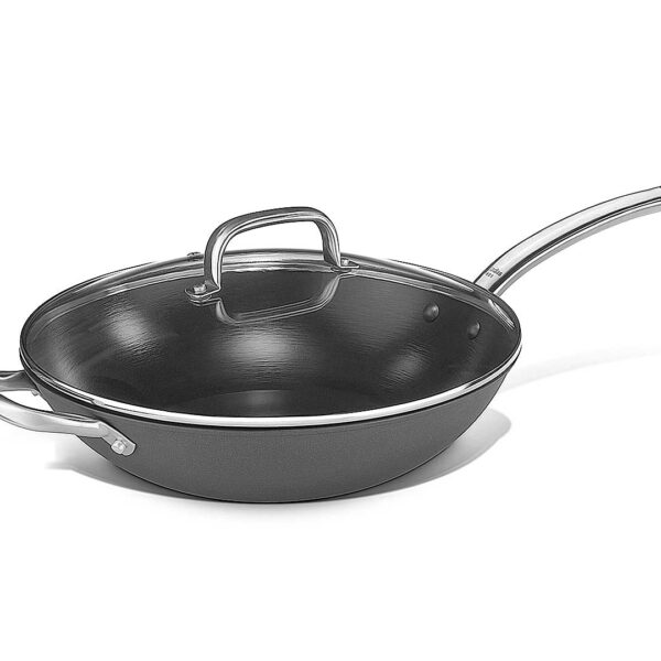 Pujadas Wok con Tapa Steel Pro 1921 Series