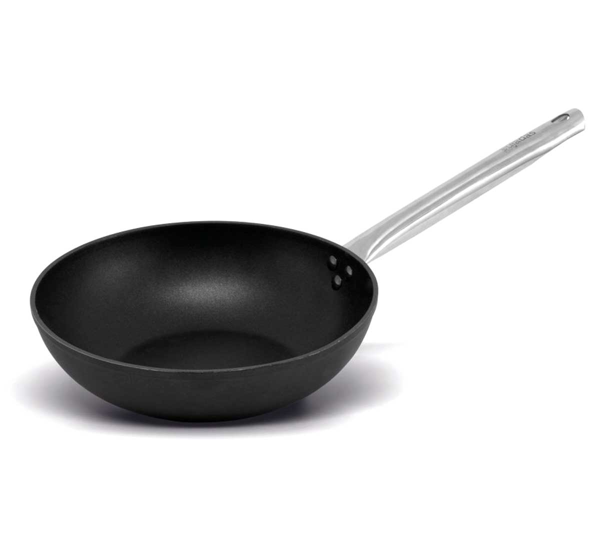 pujadas-bateria-black-series-wok-mango-inox-01.jpg Pujadas Wok Antiadherente Black Pro - Imagen 1