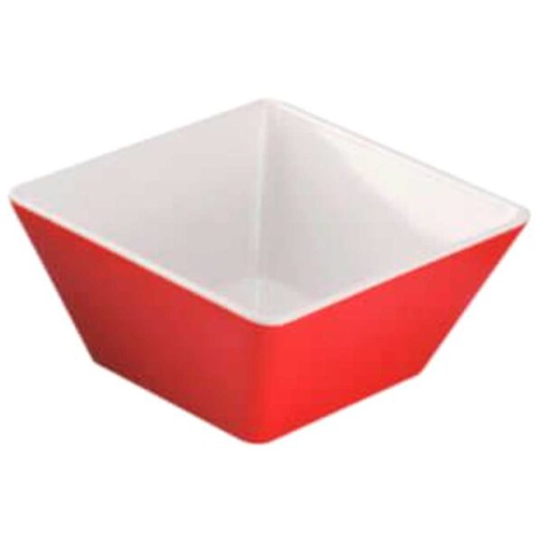Pujadas Bol Melamina Canon Cuadrado Rojo