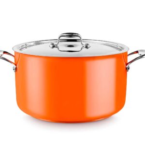 Pujadas Cacerola Alta con Tapa Cool Line Naranja