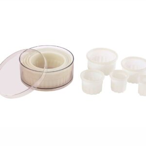 Pujadas Caja de 9 Cortapastas Redondos Rizados Poliglas