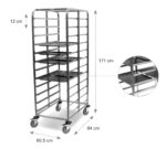 Pujadas Carro Doble para Bandejas Fast Food - Imagen 2