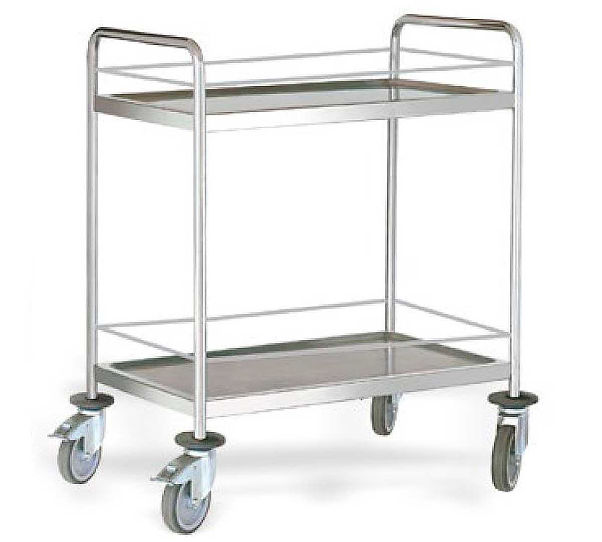 pujadas-carro-servicio-barandilla-01.jpg Pujadas Carro de Servicio con Barandilla y 2 Estantes - Imagen 1