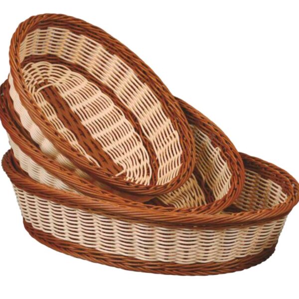 Pujadas Cesta Oval Borde Marrón