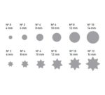 Pujadas Conjunto de 12 Boquillas Policarbonato Nº 12 - Imagen 2