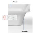 Pujadas Cubeta Melamina Blanca GN Slim 1/3 - Imagen 3