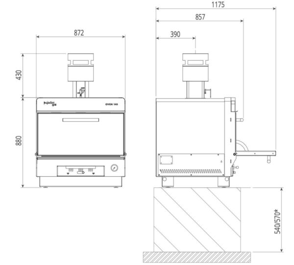 Pujadas Horno Brasa Classic Oven 140 - Imagen 5