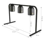 Pujadas Lámpara Mantenedora Triple con Base - Imagen 3