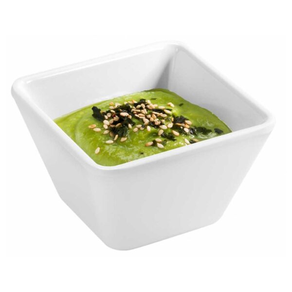 Pujadas Bol Melamina Canon Cuadrado Blanco