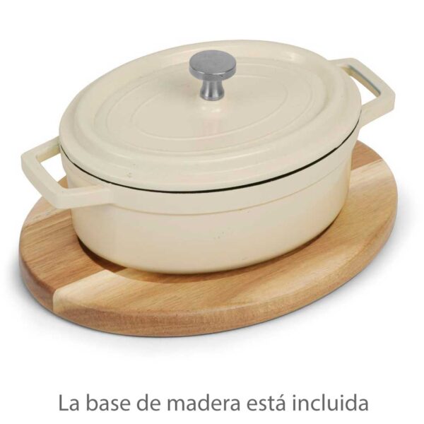 Pujadas Mini Cazuela Oval con Tapa Blanca