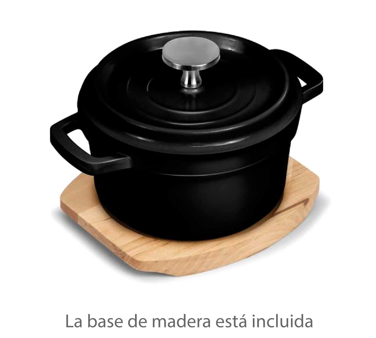 pujadas-mini-cazuela-tapa-negra-01.jpg Pujadas Mini Cazuela con Tapa Negra - Imagen 1