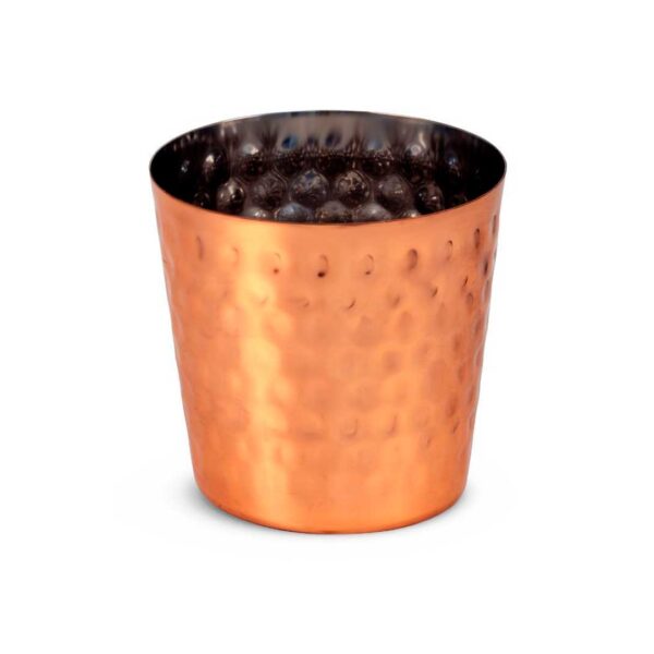 Pujadas Mini Vaso para Servir Acabado Martillado Cobre