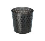 Pujadas Mini Vaso para Servir Acabado Martillado Negro