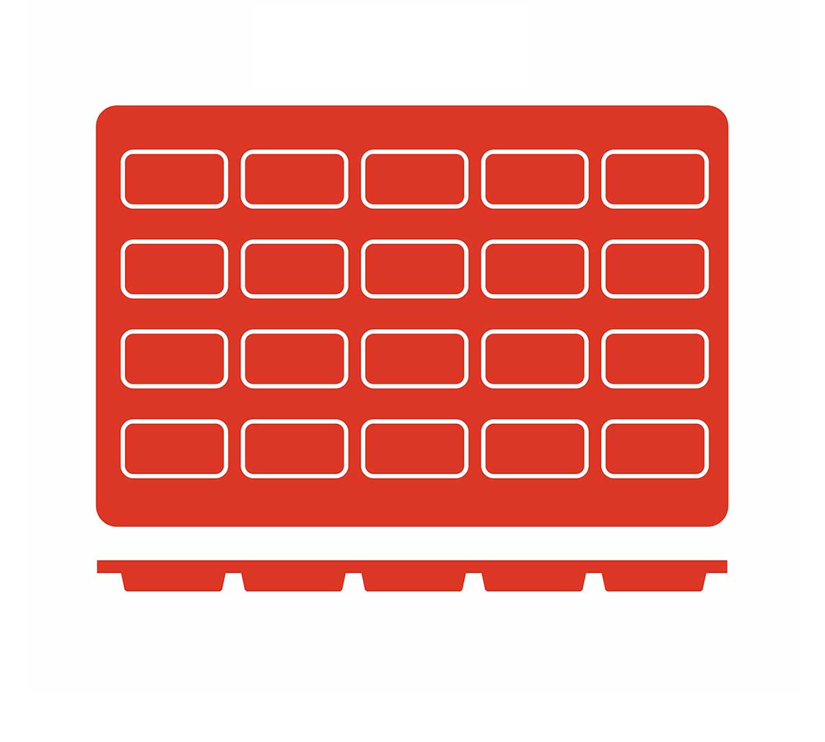 pujadas-molde-silicona-rojo-mini-cakes-01.jpg Pujadas Molde Silicona Rojo Mini-Cakes - Imagen 1