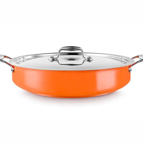 Pujadas Paellera con Tapa Cool Line Naranja