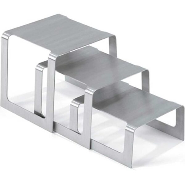 Pujadas Set Expositores Ángulos Redondos Inox