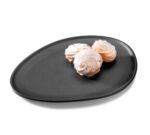 Pujadas Vajilla Presentación Melamina Terracota Borde Negro