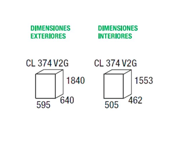 Savemah Armario Expositor Refrigerado CL 374 V2G - Imagen 2