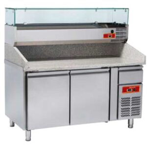 Savemah Mesa Refrigerada Pizza con Vitrina MRPG-1500