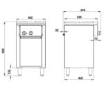 Savemah Quemador Paellero con Mueble CSP-850 - Imagen 3