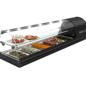 Sayl Vitrina Refrigerada 2 Pisos Tapas GN