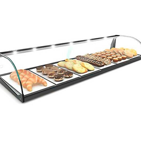 Sayl Vitrina Neutra Cristal Curvado sin Estante