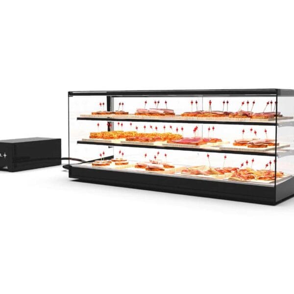 Sayl Vitrina Refrigerada Logic Triple Cuba Plana Grupo Remoto