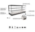 Sayl Vitrina Refrigerada Logic Triple Grupo Remoto - Imagen 3