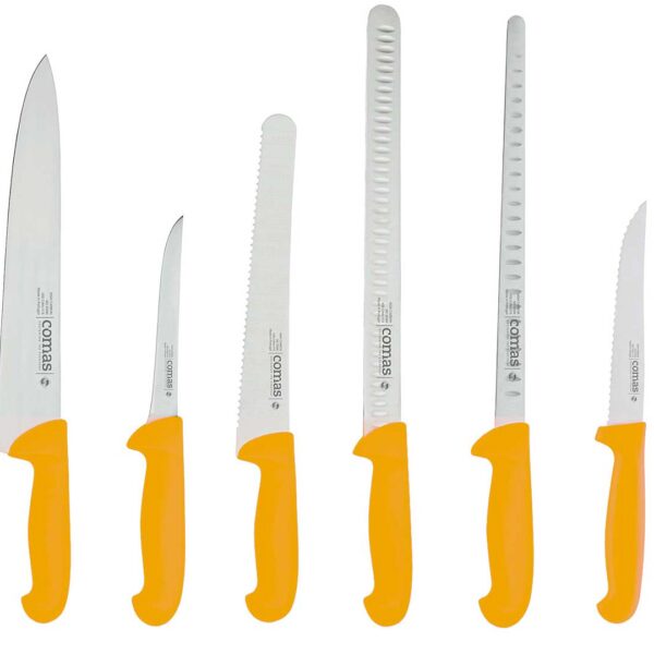 Comas Cuchillo Serie Carbón Amarillo