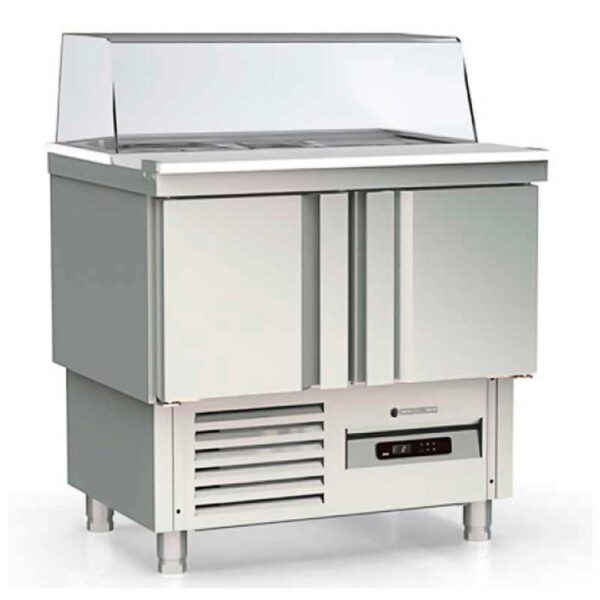 Coreco Mesa Fría Saladette GN 1/1 Encimera Abierta MFSC