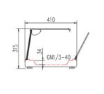 Coreco Vitrina de Tapas Fría BPCA GN Apertura Frontal - Imagen 4